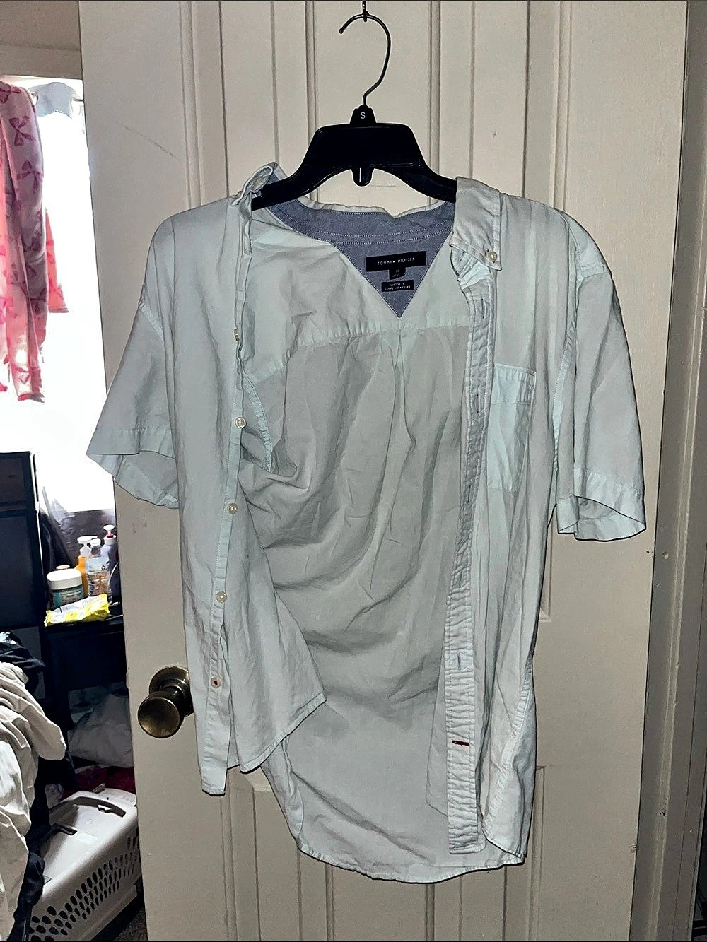 Tommy Bahama Short Sleeve Button Down in White Like New